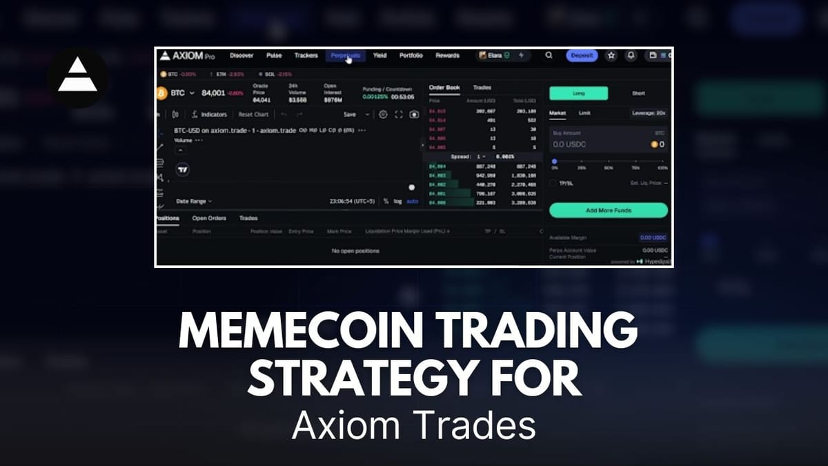Memecoin Trading Strategy for Axiom Trades