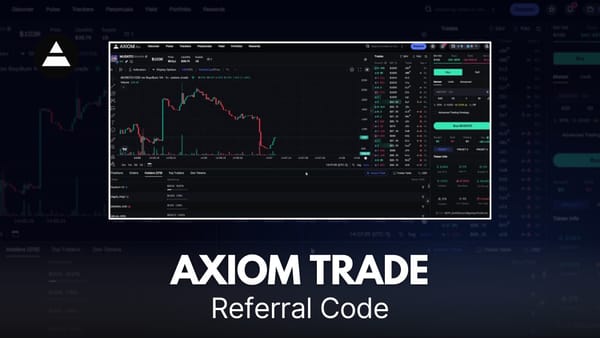 How to get referral code in Axiom Trade, a thumbnail with a Axiom Trade screenshot