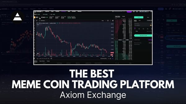 a thumbnail with a crypto graph for "Why Axiom Exchange Is The Best Meme Coin Trading Platform"